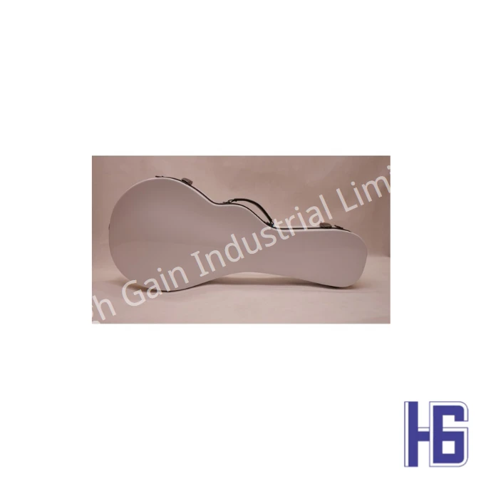 Mandolin F-Shaped Carbon Fiber Cover in White