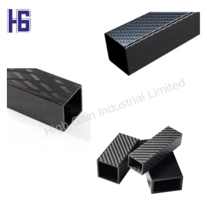 Pure Carbon Ruffled Square Tubes